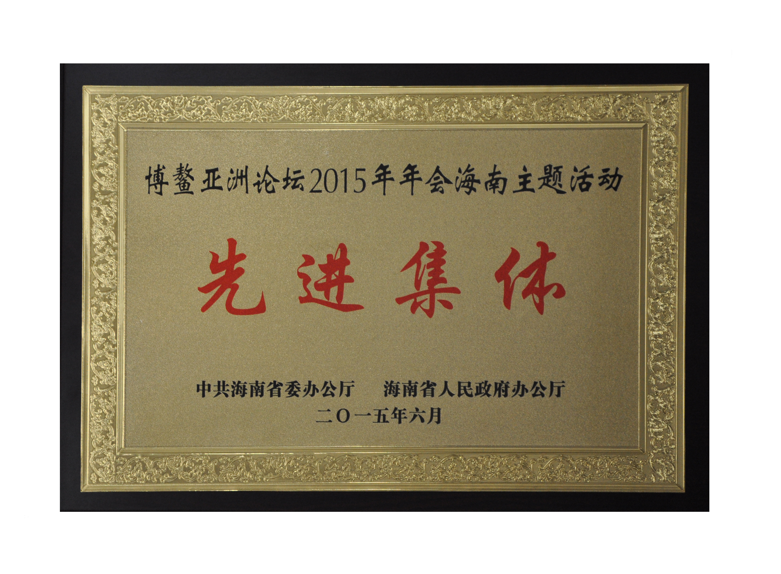 博鰲主題活動先進集體